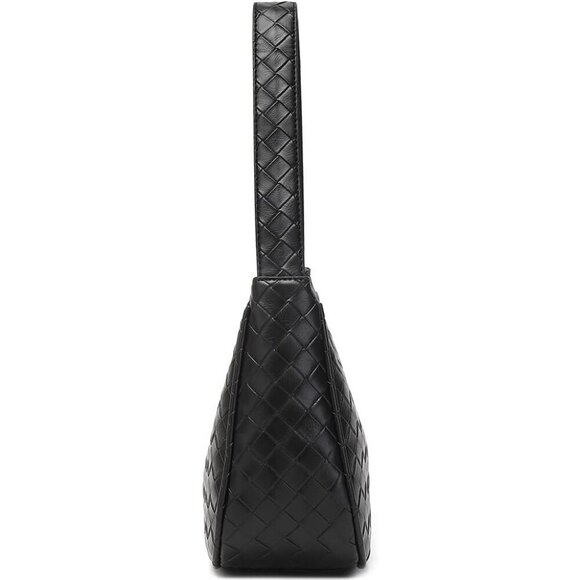 Women’s Bz Black Cute Hobo Tote Handbag Mini Clutch Purse with Zipper Closure - Picture 3 of 6